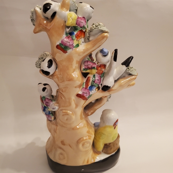 Vintage Porcelain Chinese Tree Prosperity figure - Picture 3 of 14
